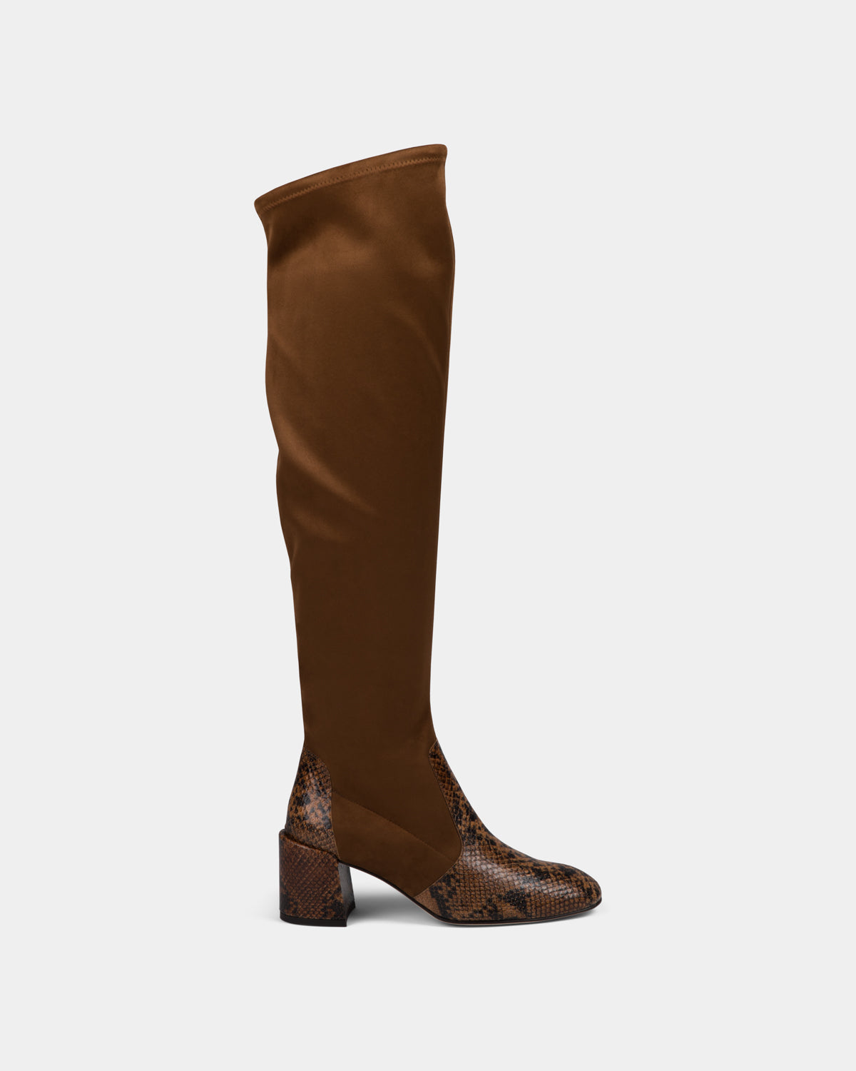 kallu-kallú-brown-snake-leather-shoes-for-women-made-in-spain-boots-long-boots